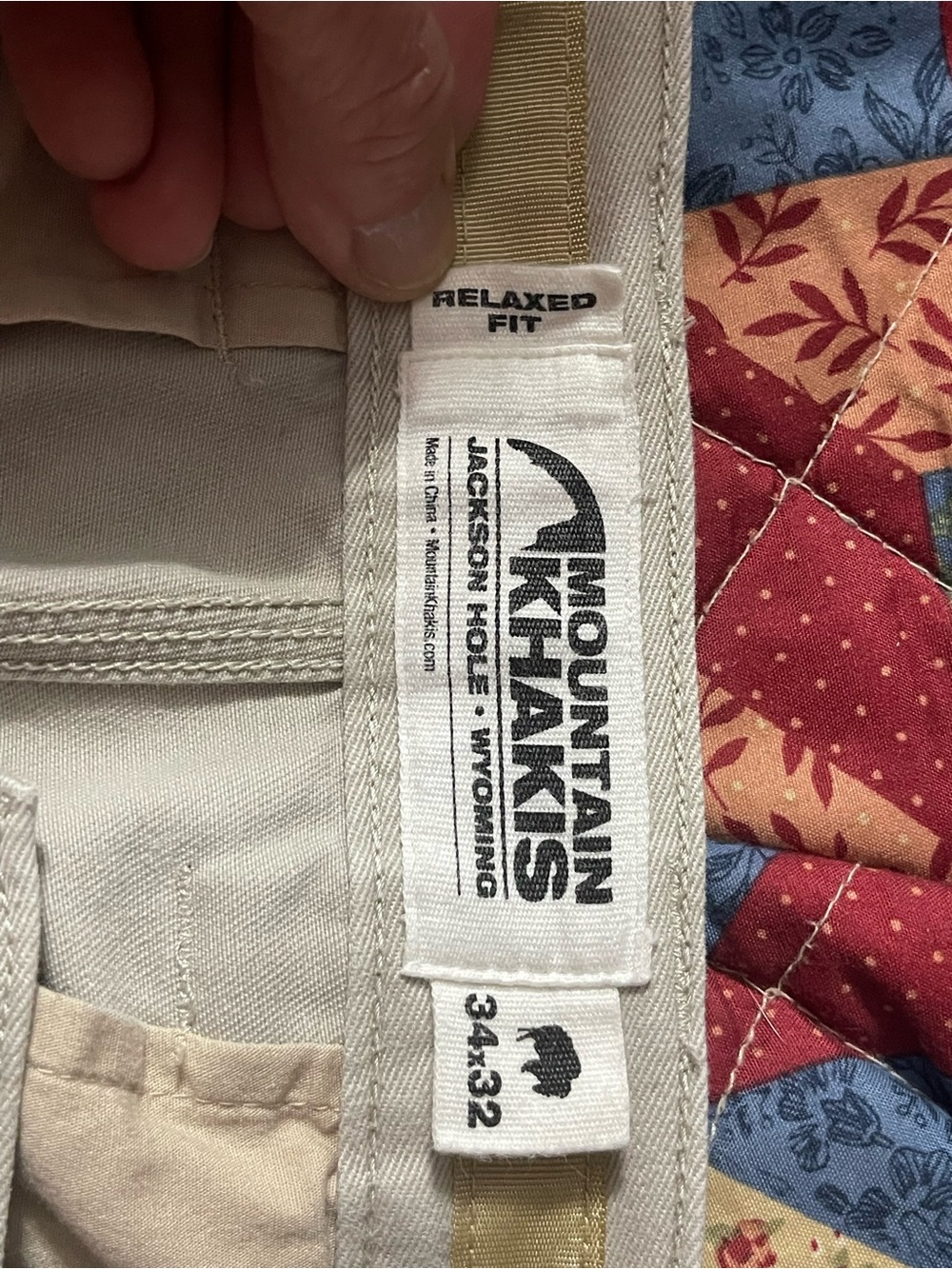 Mountain Khakis Men’s Tan Relaxed-Fit Bottoms